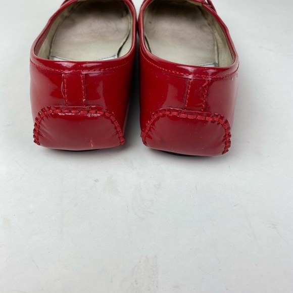 Michael Kors-Flat Shoes-Red-w/ MK logo -Size 6 - Picture 2 of 4